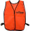Imprinted Orange safety vests Front