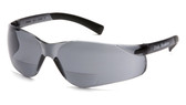 Pyramex Ztek Reader Safety Glasses ~ Smoke Lens ~ 1.5 Magnification Oblique