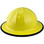 Skullbucket Aluminum Full Brim Hardhats ~ Yellow with Protective Edge ~ Left