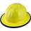 Skullbucket Aluminum Full Brim Hardhats ~ Yellow with Protective Edge ~ Oblique