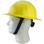 Skullbucket Aluminum Full Brim Hardhats ~ Yellow ~ Suspension with Chin Strap