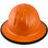 Skullbucket Aluminum Full Brim Hardhats ~ Orange with Protective Edge ~ Front