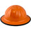 Skullbucket Aluminum Full Brim Hardhats ~ Orange with Protective Edge ~ Left