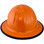 Skullbucket Aluminum Full Brim Hardhats ~ Orange with Protective Edge ~ Back