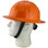 Skullbucket Aluminum Full Brim Hardhats ~ Orange ~ Suspension with Chin Strap