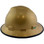 MSA V-Gard Full Brim Hard Hats with Staz-On Suspensions Gold - with Protective Edge