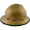 MSA V-Gard Full Brim Hard Hats with Staz-On Suspensions Gold - with Protective Edge