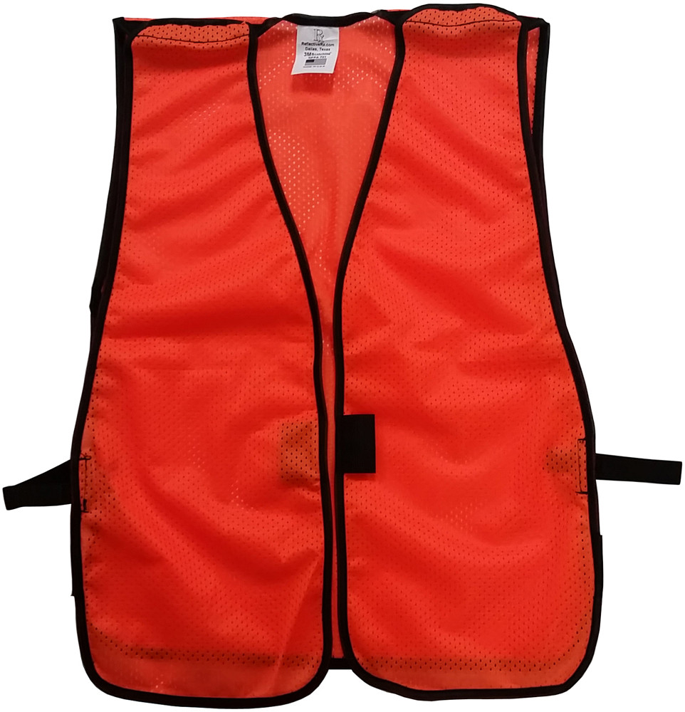 Tear-Away Mesh Orange Vests | Texas America Safety Co.