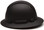 Pyramex 4 Point Full Brim Black Ridgeline Style Hard Hat with RATCHET Suspension Graphite pattern Side View