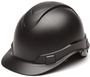 Pyramex Ridgeline Cap Style Hard Hat with Black Graphite Pattern Oblique