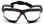 Pyramex Isotope Safety Glasses ~ Black Frame - H2 Max Clear Anti-Fog Lens Front