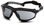 Pyramex Isotope Safety Glasses ~ Black Frame - H2 Max Smoke Anti-Fog Lens Oblique