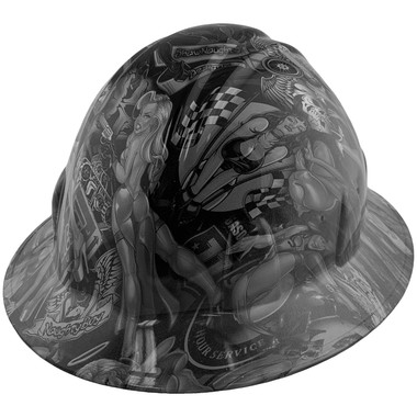 Shaw Naughty Dirty Side Hydro Dipped Hard Hats Full Brim Style