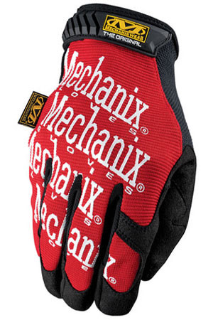 mechanix red gloves