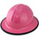 Skullbucket Aluminum Full Brim Hardhats Pink with Protective Edge ~ Oblique