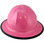 Skullbucket Aluminum Full Brim Hardhats Pink with Protective Edge ~ Front
