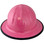 Skullbucket Aluminum Full Brim Hardhats Pink with Protective Edge ~ Back