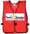 Add A Graphics Logo to Your Red Safety Vests (MULTI COLOR)
