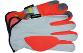 Premium Grain Goatskin Driver Glove w/ Reflective Stripes pic 3