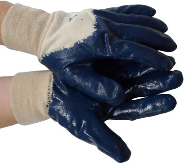 Nitrile Palm Coated w/ Knit Wrist Gloves Pic 1