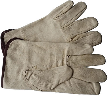 Unlined Pigskin Driver Leather Work Gloves Pic 1