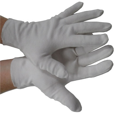 Nylon Lint Free Inspectors hemmed Gloves Pic 1