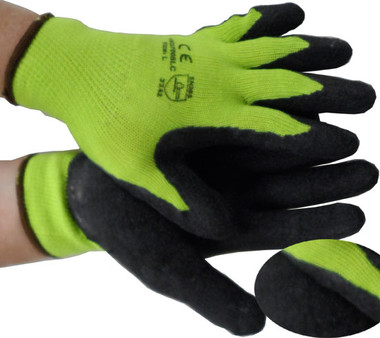 LIME Seemless Conforming Glove with Black Palm Pic 1