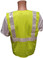 Lime MESH SURVEYOR Safety Vests CLASS 2 with Silver Stripes Back