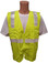 Lime SURVEYOR Safety Vest CLASS 2 with Silver Stripes Front