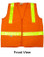 Orange MESH SURVEYOR Safety Vests CLASS 2 with Lime Stripes  pic 4