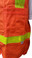 Orange SURVEYOR Safety Vests CLASS 2 with Lime Stripes Outside Pocket