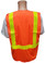 Orange SURVEYOR Safety Vests CLASS 2 with Lime Stripes Back