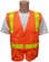 Orange SURVEYOR Safety Vests CLASS 2 with Lime Stripes