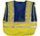 ERB BLUE Safety Vests ~ 3 pockets with Lime/Silver Reflective Stripes pic 1