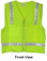 Lime Surveyors Safety Vest with Silver Stripes and Pockets pic 5