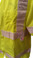 ANSI 2004 SLEEVED Class 3 Double Stripe LIME Safety Vests - Silver Stripes Front