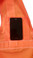 ANSI 2004 SLEEVED Class 3 Double Stripe Orange Safety Vests - Lime Stripes inside pocket
