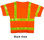ANSI 2004 SLEEVED Class 3 Double Stripe Orange Safety Vests - Lime Stripes pic 1