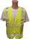 ANSI 2004 SLEEVED Class 3 Double Stripe MESH LIME Safety Vests - Silver Stripes 