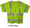 ANSI 2004 SLEEVED Class 3 Double Stripe MESH LIME Safety Vests - Silver Stripes pic 4