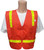 Surveyors Safety Vest Orange with Lime Stripes Main