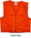 Orange Plain Safety Vests with Pockets pic 4