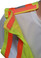 ANSI 207-2006 Public Service Safety Vests ~ Lime with Orange/Silver Stripes shoulder pic 1