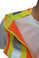 ANSI 207-2006 Public Service Safety Vests ~ Orange with Lime/Silver Stripes ~ 5 point Velcro Tear-Away shoulder