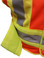 ANSI 207-2006 Public Service Safety Vests ~ Orange with Lime/Silver Stripes ~ 5 point Velcro Tear-Away front close up