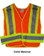 ANSI 207-2006 Public Service Safety Vests ~ Orange with Lime/Silver Stripes ~ 5 point Velcro Tear-Away pic 2