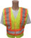ANSI 207-2006 Public Service Safety Vests ~ Mesh Lime with Orange/Silver Stripe