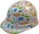Cartoon  Fish Hydro Dipped Hard Hats Cap Style - Oblique View