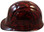 Hades Small Skull Red Hydro Dipped Hard Hats Cap Style Design ~ Left Side View