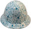 Raindrop Hydro Dipped Hard Hats Full Brim Design ~ Front View